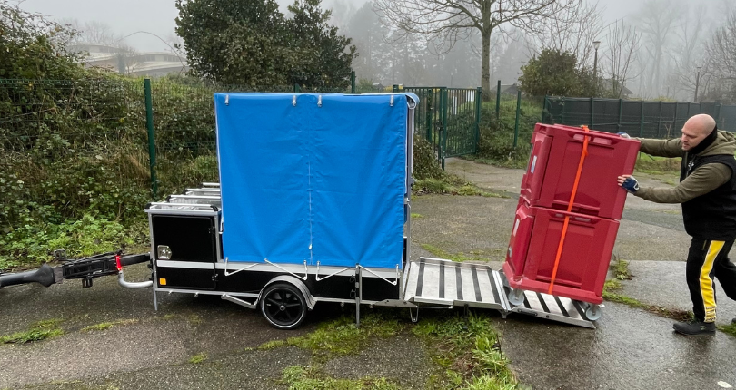 Livrasion de repas vélo cargo