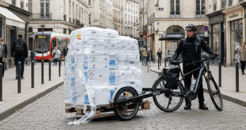 Livraison palettes vélo Nantes