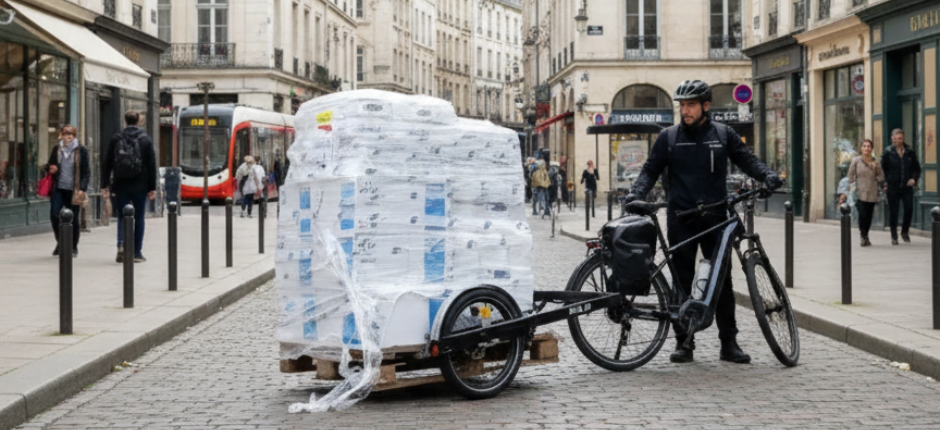 Livraison palettes vélo Nantes