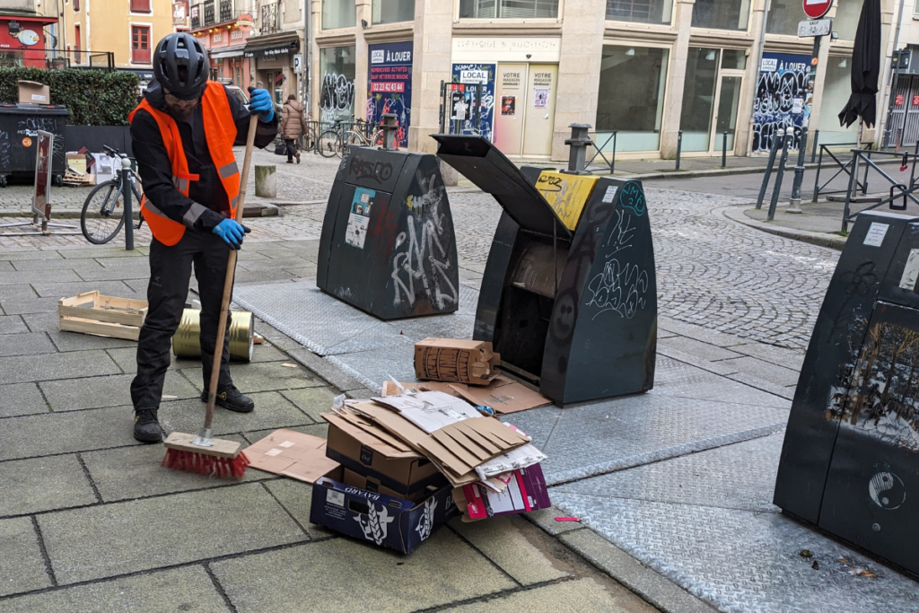 Toutenvélo Rennes propreté urbaine vélo cargo
