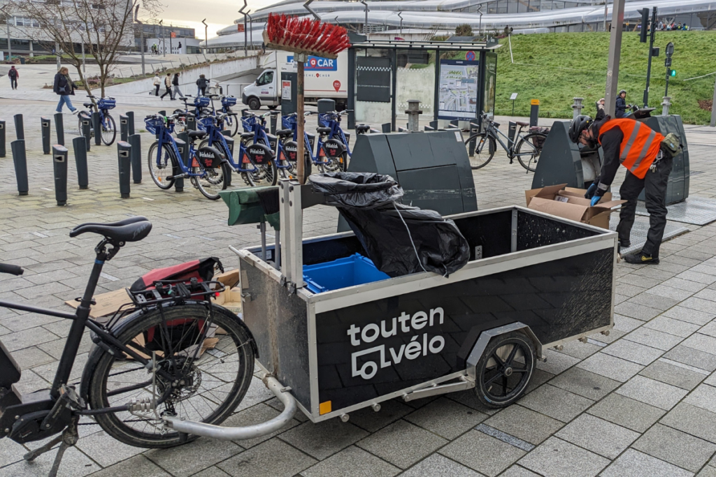 Toutenvélo Rennes propreté urbaine vélo cargo